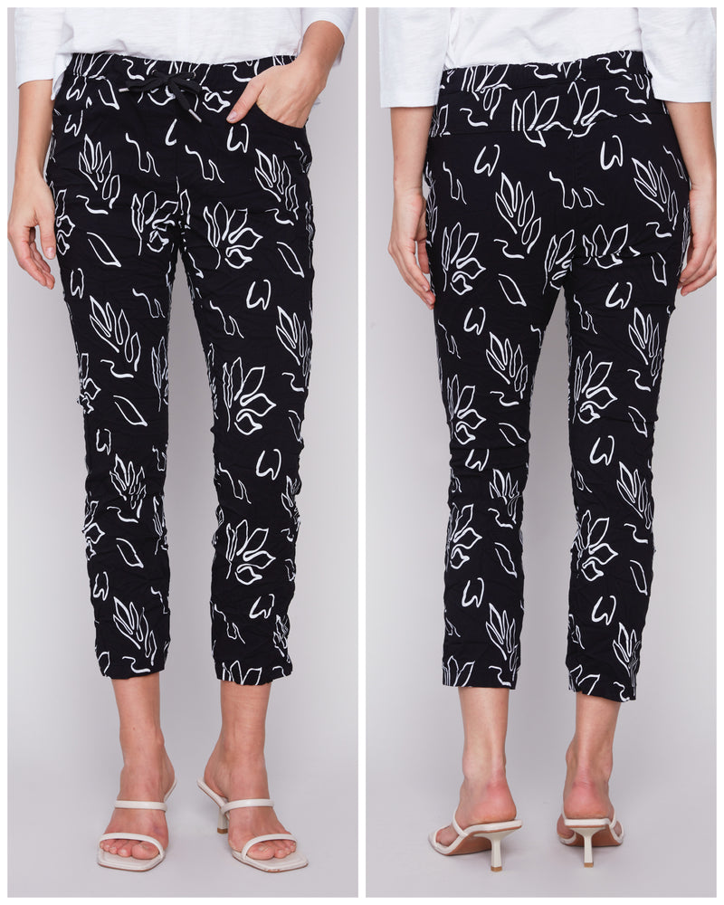 Charlie B Black And White Joggers