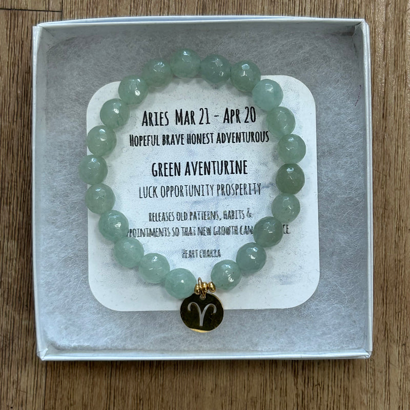 Aries Gem Stone Bracelet