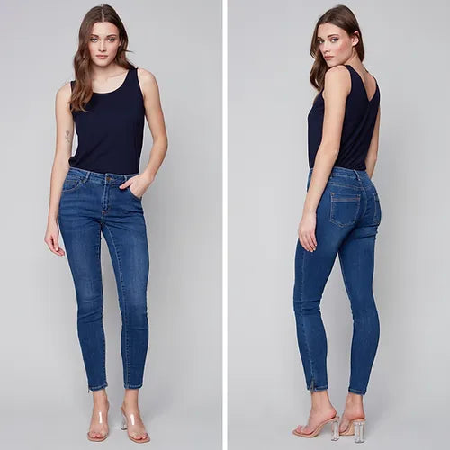 Charlie B Jeans with Ankle Zippers