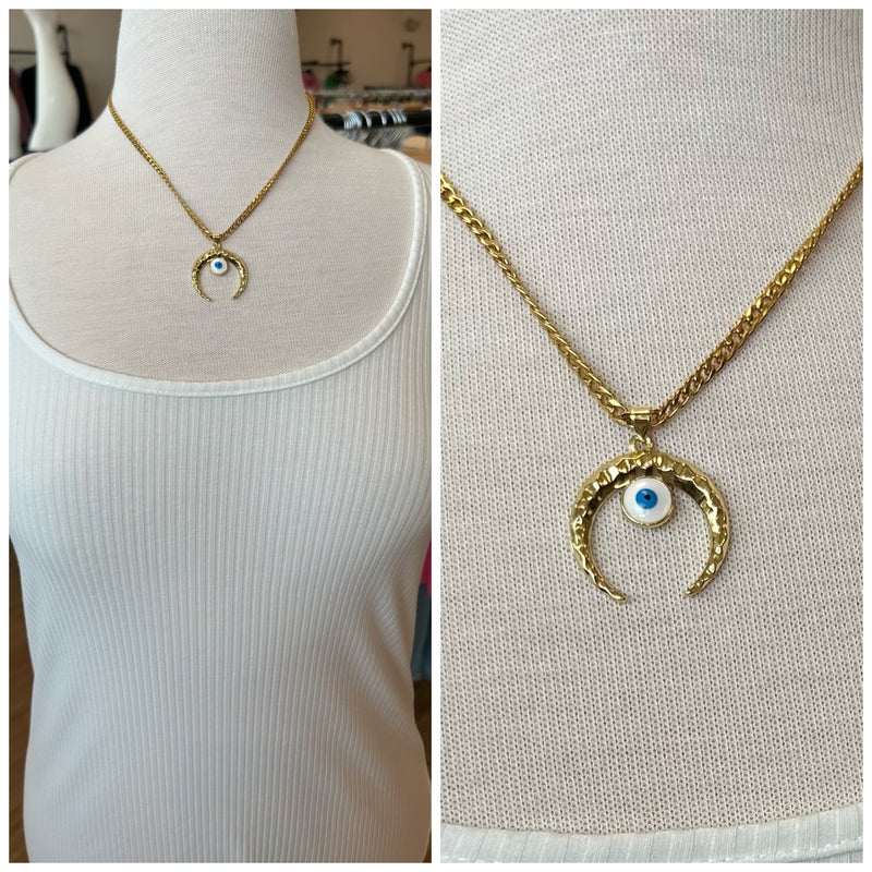 She Does Create Large Pendant Necklace