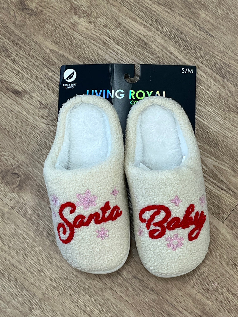 Living Royal Santa Baby Slippers