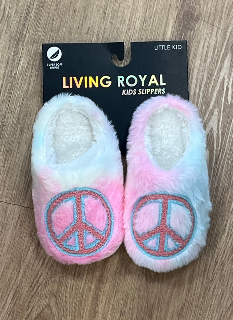 Living Royal Happy Face Slippers Kids Size