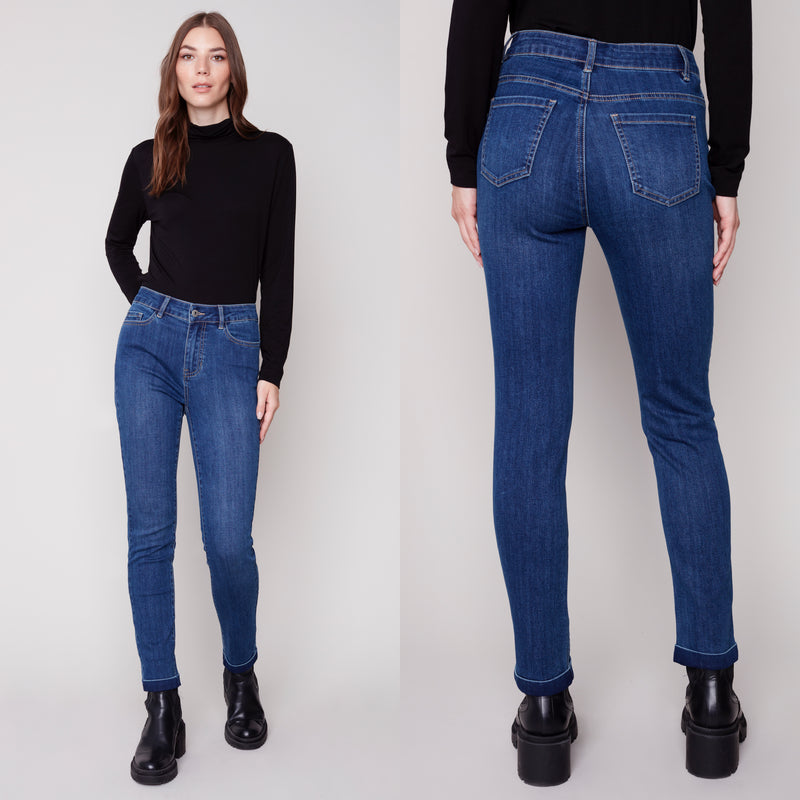 Charlie B Blue Jeans With Cuff