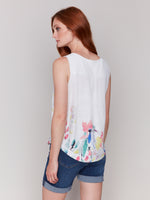 Charlie B Sleeveless Blouse Dream Print
