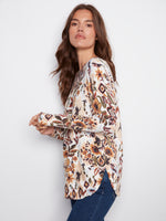 Charlie B Jacobean Soft Sweater