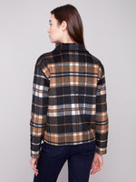 Charlie B Reversible Jacket Cocoa Plaid
