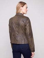 Charlie B Faux Suede Jacket Spruce