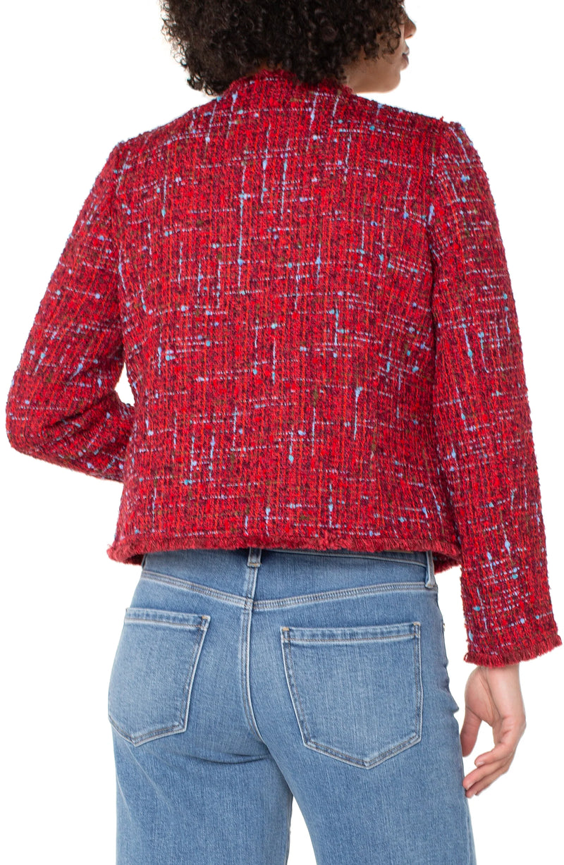 Liverpool Red Plaid Short Jacket