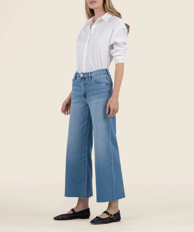 KUT Meg Wide Leg Jeans Light Wash