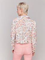 Charlie B Linen Botanical Jacket