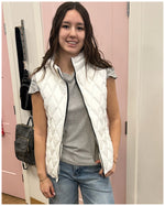 Point Zero Puffy Vest White