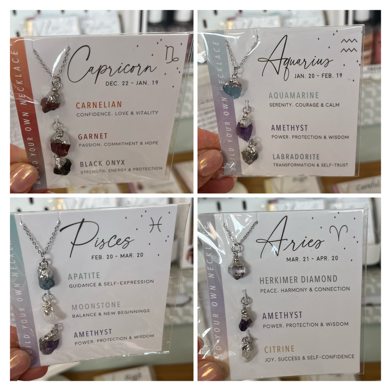 Gemstone Zodiac Necklaces