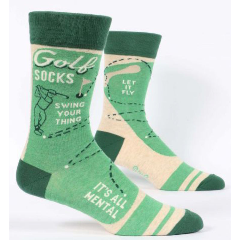 Blue Q Mens Crew Socks "Golf Socks"