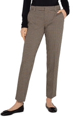 Liverpool Kelsey Trouser Black Tan Plaid