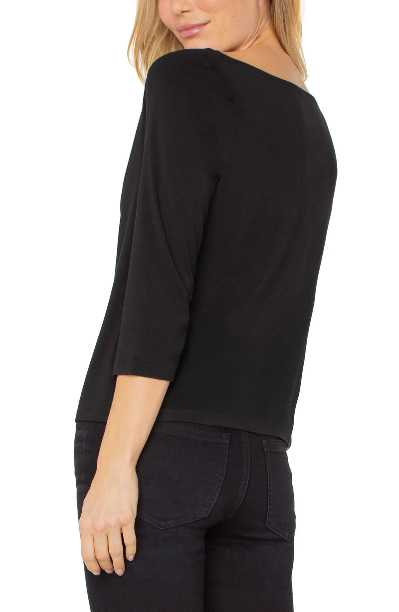 Liverpool Boat Neck Light Weight Top