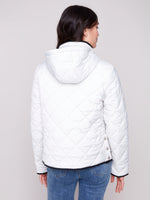 Quilted Puffer Jacket With Removeable Hood