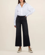 KUT Meg High Rise Wide Leg Jean Black