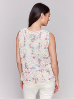 Charlie B Sleeveless Crochet Top