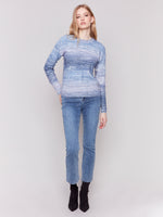 Charlie B Blue Sweater With Heart Detail