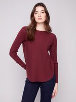 Charlie B Pocket Sweater Cabernet