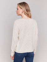 Charlie B Lightweight Embroidered Sweater