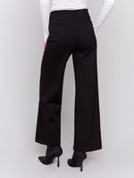 Charlie B Wide Leg Black Pull On Pants