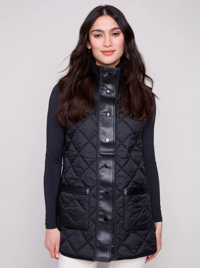Charlie B Reversible Vest Spruce