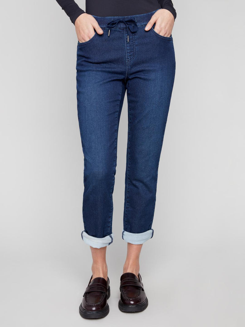 Charlie B Indigo Denim Jogger