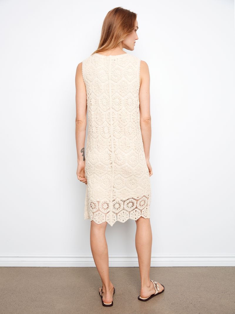 crochet knee length dress Buy LABEL REYYA Off White V-Neck Crochet Knee Length Dress Online