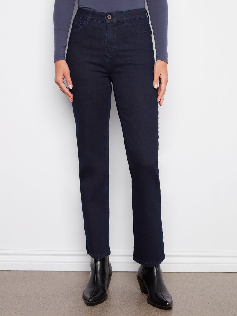 Charlie B Dark Blue Straight Jeans