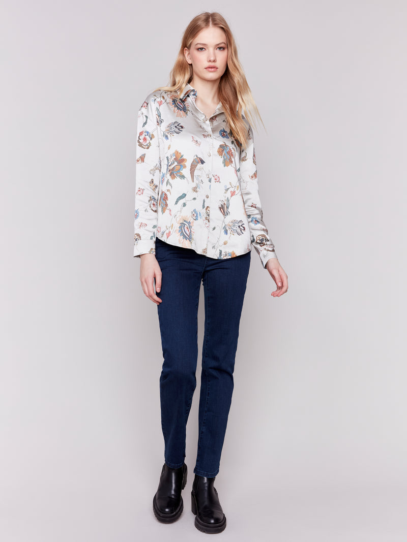 Charlie B Slik Feel Blouse Printed