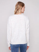 Charlie B Love Sweater Ecru