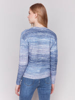 Charlie B Blue Sweater With Heart Detail