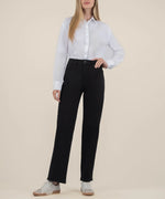 Sienna Wide Leg High Rise Black Wash Jeans