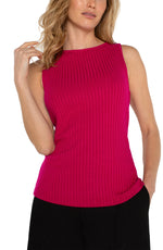 Liverpool Ribbed Tank Top Star Ruby