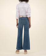 KUT Meg High Rise Wide Leg W/ Patch Pockets Loyalty Wash