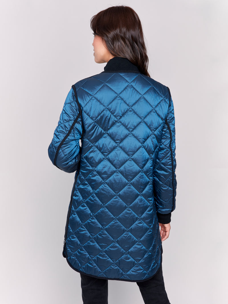 Charlie B Quilted Jacket Peacock