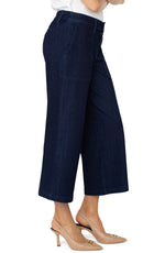 Liverpool Indigo Wide Leg Crop