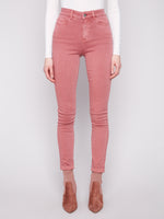 Charlie B Slim Leg Cuffed Jean Primrose
