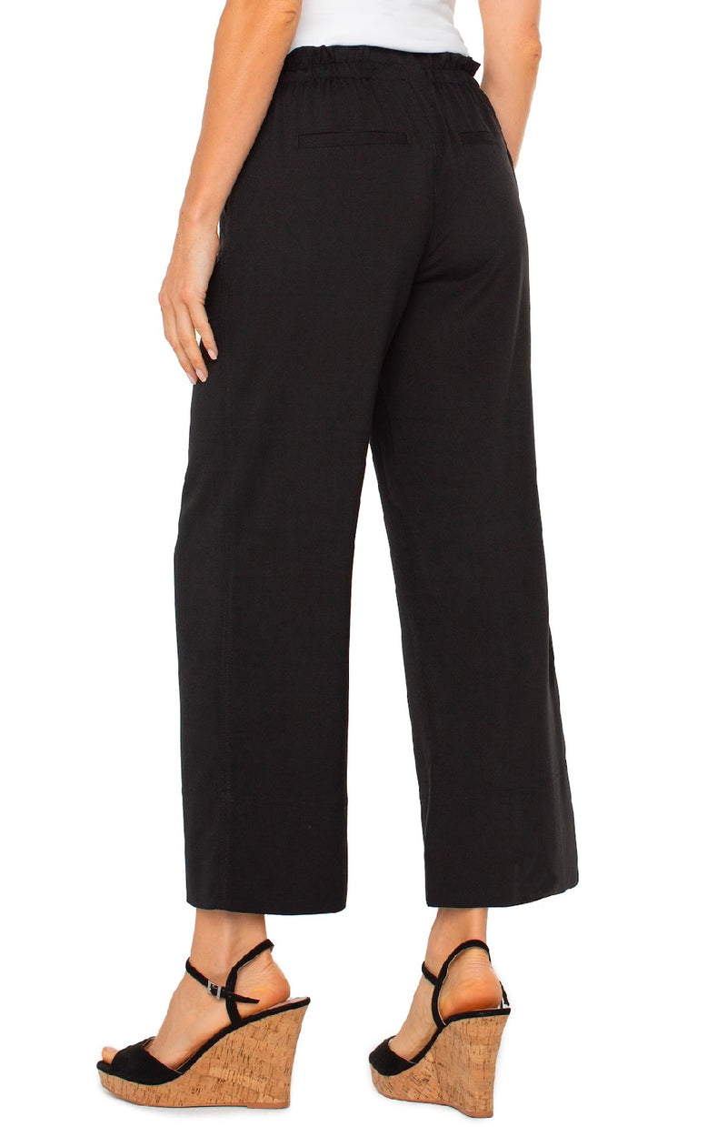 Liverpool Pull On Wide Leg Pant Black