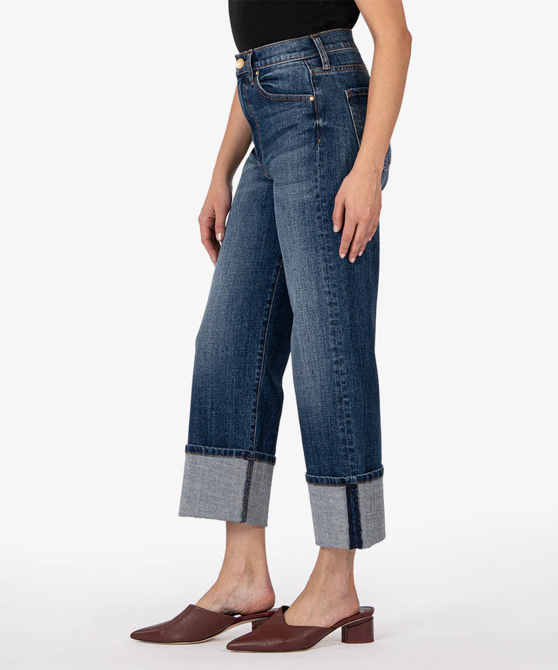 KUT Sienna Wide Leg Jean With Cuff