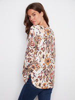 Charlie B Jacobean Soft Sweater