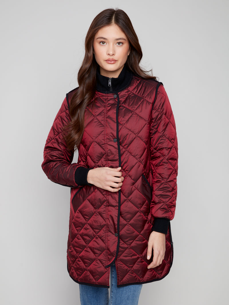 Charlie B Cabernet Nylon Jacket