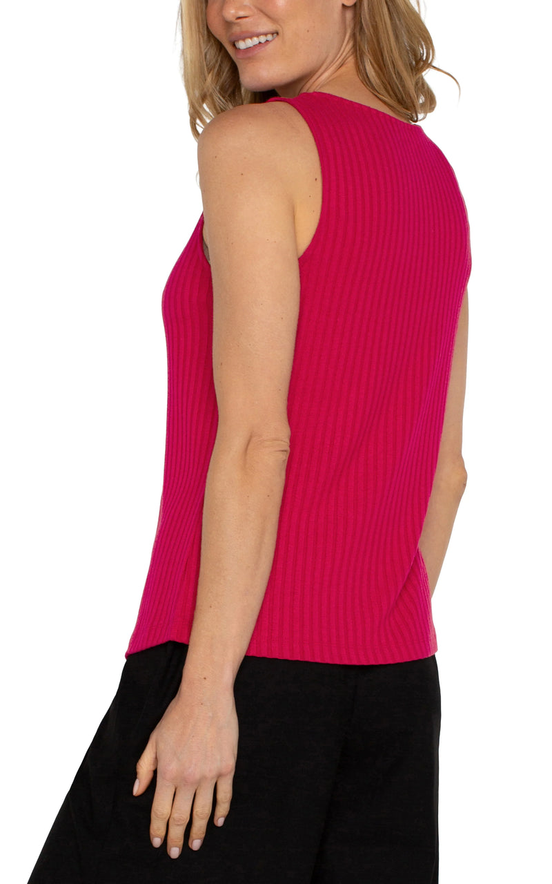 Liverpool Ribbed Tank Top Star Ruby