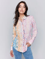 Charlie B Multi Colour Watercolour Blouse