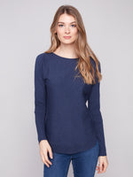 Charlie B Pocket Sweater Denim