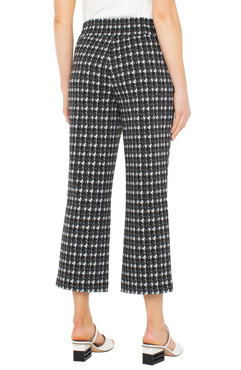 Liverpool Black And White Crop Pull On Trouser
