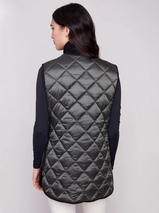 Charlie B Reversible Vest Spruce