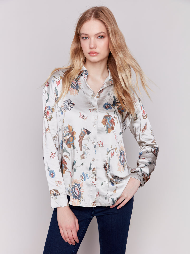 Charlie B Slik Feel Blouse Printed