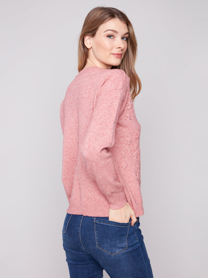 Charlie B Primerose Sweater With Embroidery Detail